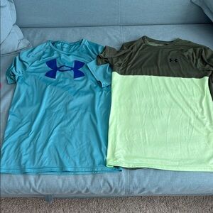 2 Under armour Youth XL athletic shirts